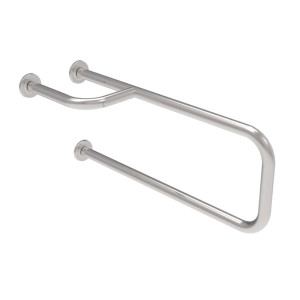 Podpora umywalkowa prawa-lewa z krytym mocowaniem 75 cm INOX