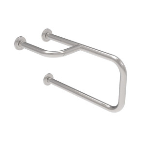 Podpora umywalkowa prawa-lewa z krytym mocowaniem 55 cm INOX