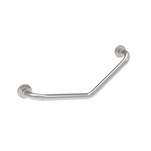 Uchwyt łazienkowy ścienny ukośny z krytym mocowaniem 60 cm INOX