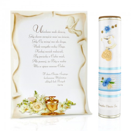 Tuba dekoracyjna z życzeniami, ręcznie robiona