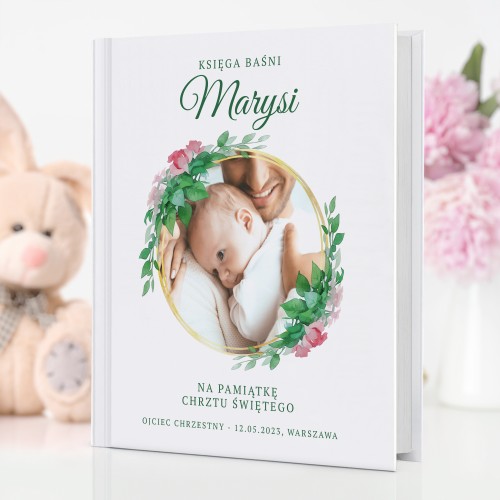 Księga baśni Calineczka z nadrukiem zdjęcia dla dziewczynki - Ornament