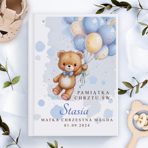 Biblia dla dzieci z nadrukiem na chrzest dla chłopca - Dziecięca radość