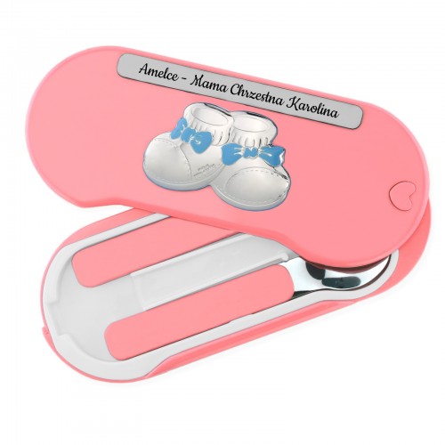 Sztućce z grawerem na prezent dla dziecka z okazji chrztu świętego