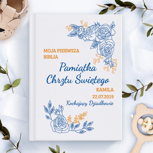 Biblia dla dzieci z personalizacją na chrzest - Moja Pierwsza Biblia