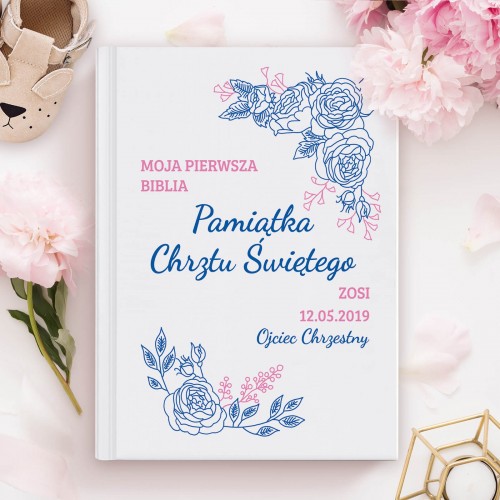 Biblia dla dzieci z dedykacją na chrzciny - Pierwsza Biblia