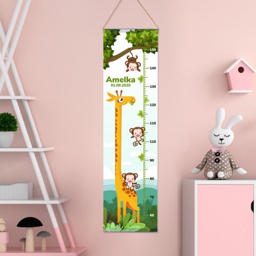 Miarka wzrostu dla dziecka z imieniem - Małpi gaj