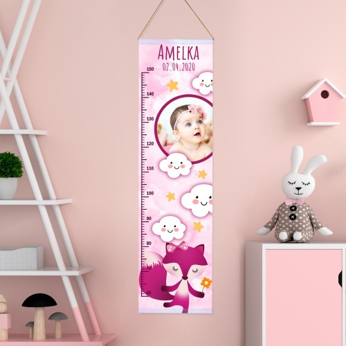 Miarka wzrostu z nadrukiem imienia - Radosna