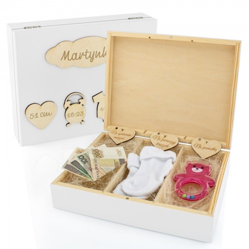 Pudełko wspomnień na chrzest dla dziewczynki - Dobra Chwila