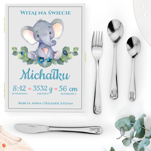 Sztućce dla dzieci z garwerem - Witaj Mały