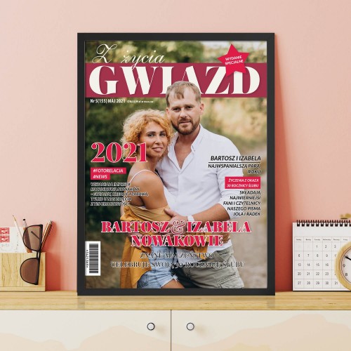 Okładka gazety ze zdjęciem na 30 rocznicę ślubu - Celebracja