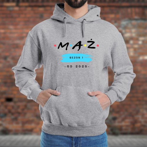 Bluza z kapturem i nadrukiem dla męża Rozmiar L - Ulubiony odcinek