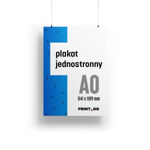 Plakaty jednostronne A0 (841 x 1189 mm)