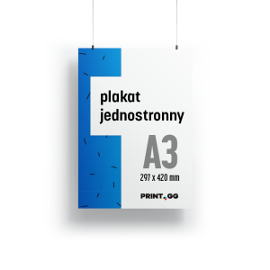 Plakaty jednostronne A3 (297 x 420 mm)