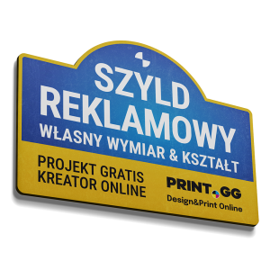 Szyld reklamowy w dowolnym kształcie