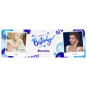 Baner urodzinowy personalizowany - wzór 2