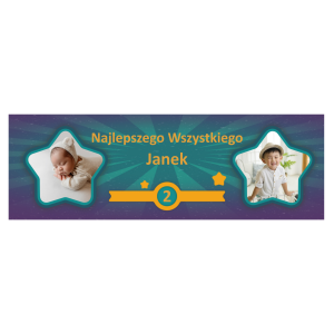 Baner urodzinowy personalizowany - wzór 9