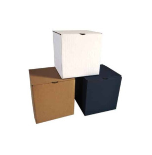 Karton e-commerce FEFCO215 130x130x130 biały zewn. fala B