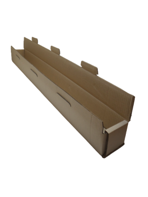 Karton fasonowy Tuba 90x90x1050 mm szary Fala BC