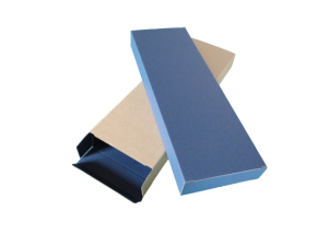 Karton fasonowy 125x38x375 mm Fala E modry wewn.
