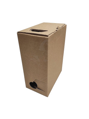 Opakowanie karbowane na sok 170x100x230mm Fala FE szary 4W