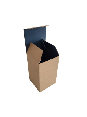Karton fasonowy FEFCO215 Fala E 74x74x85mm modry wewn.
