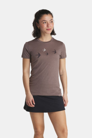 icebreaker Merino 150 Tech Lite Bird Transit Tee Bruin L