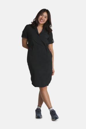 Royal Robbins Spotless Traveler Dress S/S Dames Zwart S