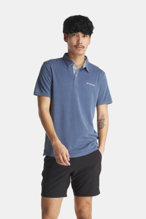 Columbia Nelson Point Polo Blauw XS