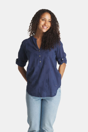 Royal Robbins Oasis Tunic Ii 3/4 Sleeve Blauw XS