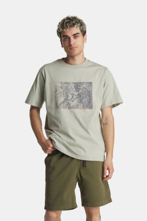 Arcteryx Arc'teryx T-Shi ARCT Kragg Cotton Lithographica Ss M - Lichtgrijs Grijs L