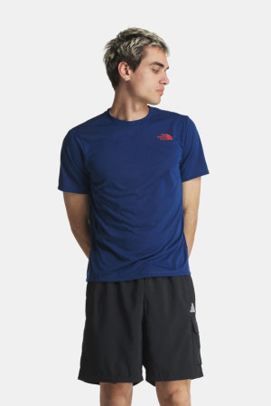 The North Face Bitmap Logo Graphic T-shirt Blauw XXL