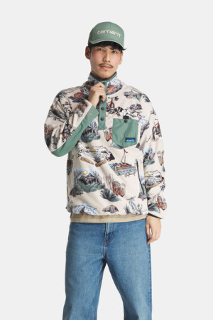KAVU Teannaway Fleecetrui Wit L