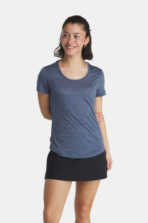 icebreaker Sphere III Scoop T-Shirt Dames Blauw L