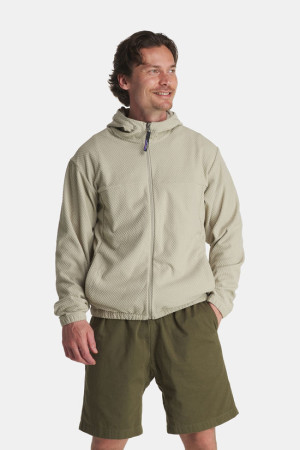 Patagonia Textured Fleece Hoody Fleecevest Groen S