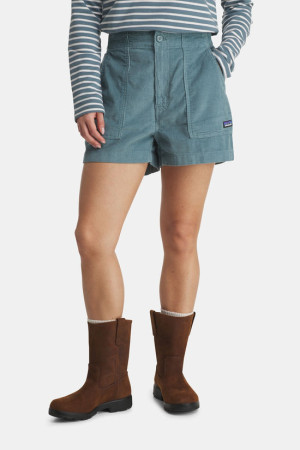 Patagonia Retro Cord Korte Broek Dames Blauw L