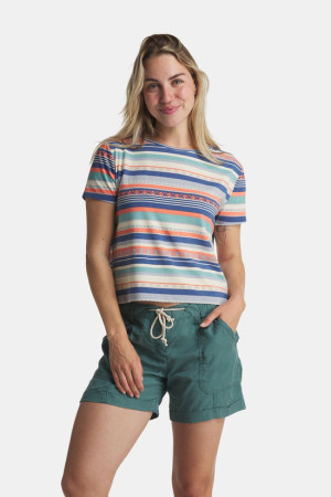 Sherpa Neha Relaxed T-Shirt Dames Blauw M