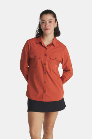 Ayacucho Jungle Travel Shirt LS II Dames Oranje M