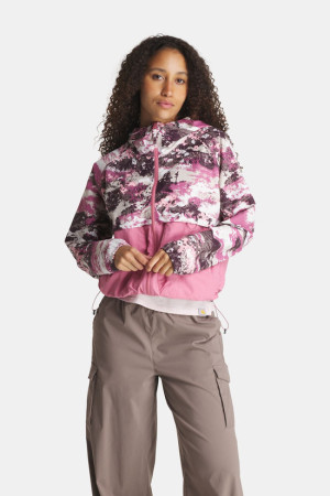 Columbia Spire Valley Printed Windbreaker Dames Roze XL