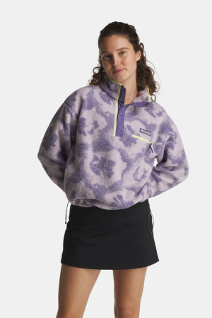 Columbia Helvetia II Printed Cropped Fleece Dames Paars M