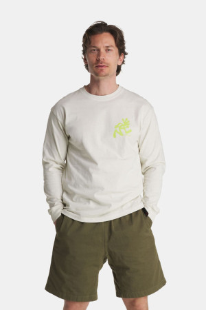 GRAMICCI Running Man L/S Tee Pigment Dyed Wit XL