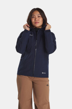 Mammut Treeline Hooded Hardshell Jas Dames Blauw S