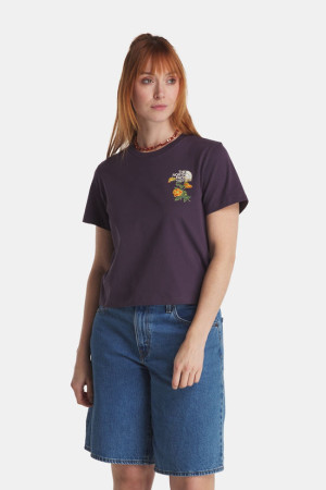 The North Face Geborduurd Flora Regular Graphic T-shirt Paars XL
