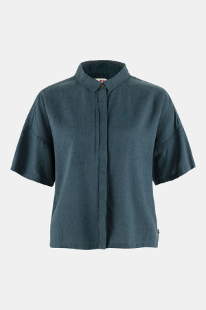 Fjällräven Övik Hemp Camp T-shirt Dames Blauw M