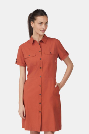 Ayacucho Jungle Travel Dress II Jurk Dames Oranje M