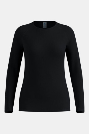 Odlo Crew Neck L/S Active Light Base Layer Dames Zwart L
