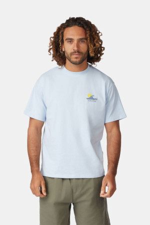 Ayacucho Breaker Beach T-Shirt Blauw XXL