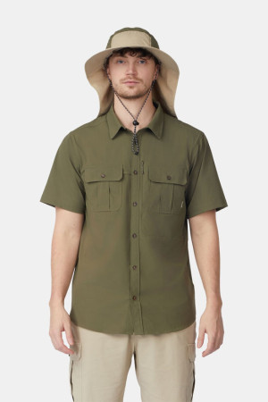 Ayacucho Jungle Travel Shirt SS II Groen M
