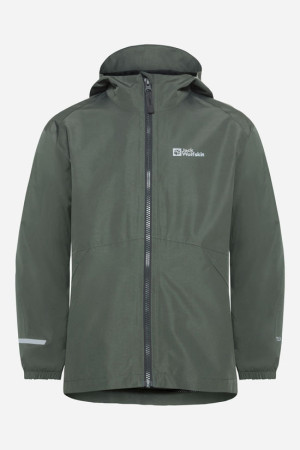 Jack Wolfskin Iceland 3-In-1 Jas Junior Groen 152