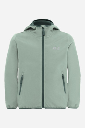 Jack Wolfskin Fourwinds Softshell Jas Junior Groen 152
