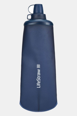 Lifestraw Peak Series Collapsible Squeeze Bottle 1L Mountain Drinkfles Blauw One size